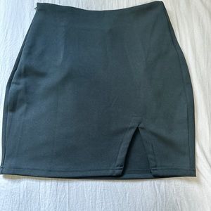 Black mini Skirt with slit